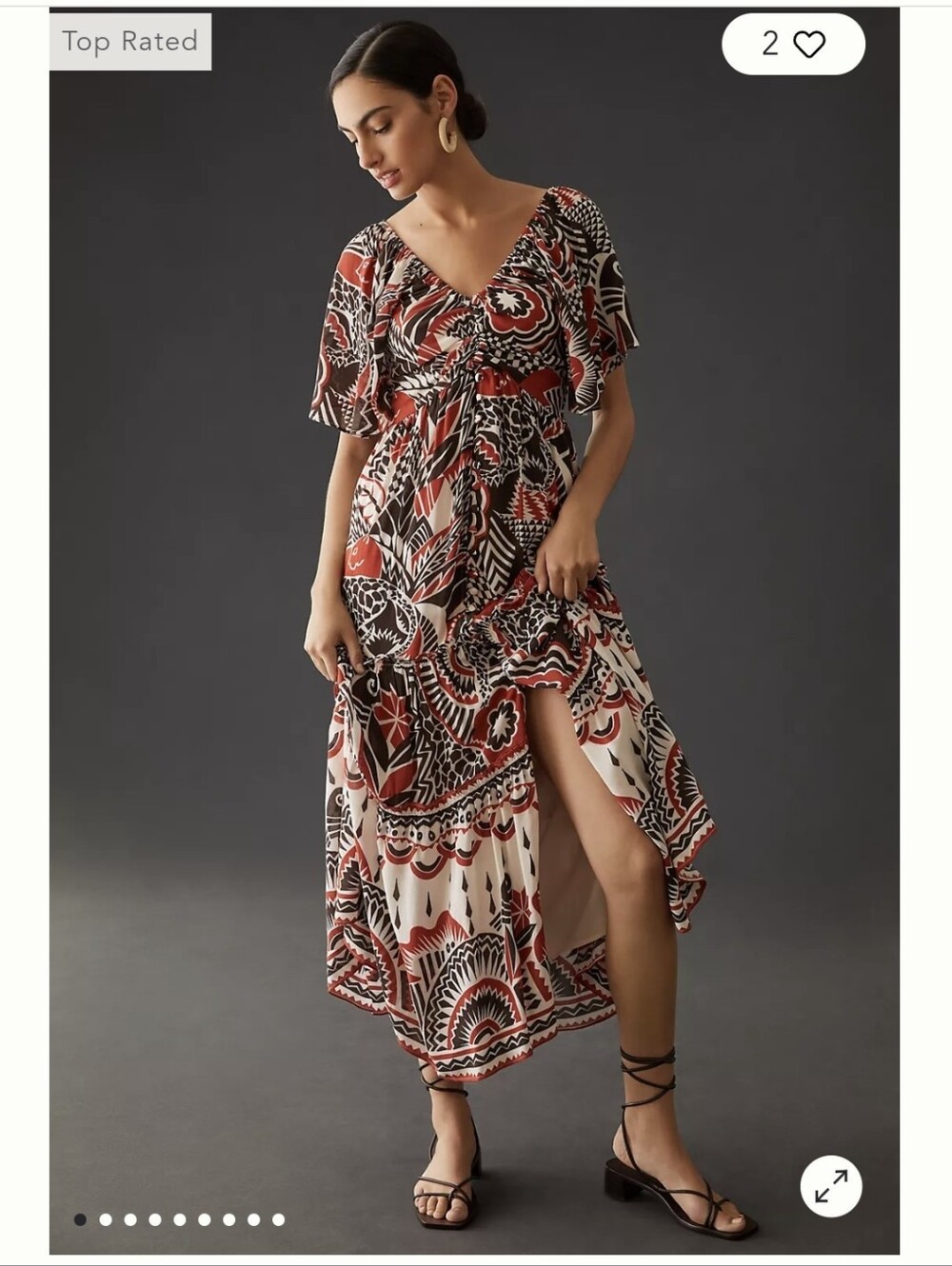 Anthropologie Tiered Maxi Dress